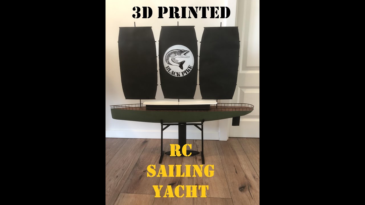 3d Printed RC sailing yacht 