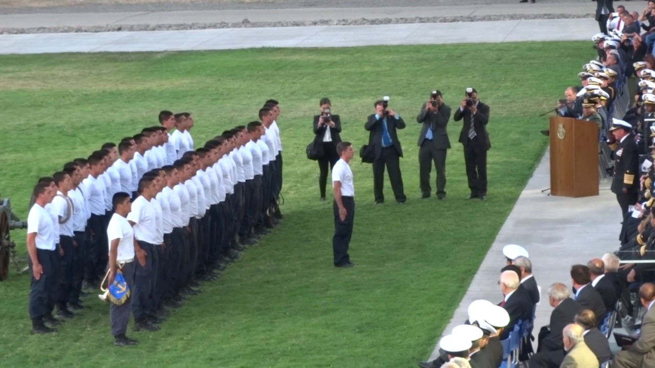 Cañón De Desembarco Academia Politecnica Naval 2016 (Cañon, Trazadora, Himno del Artillero Naval)