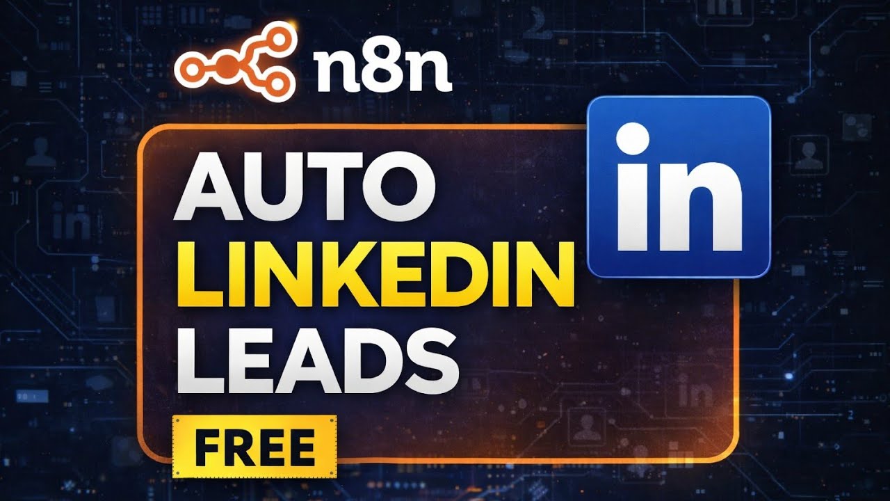 Unlimited LinkedIn Leads Using n8n AI (FREE Automation) | Step-by-Step (In Hindi)