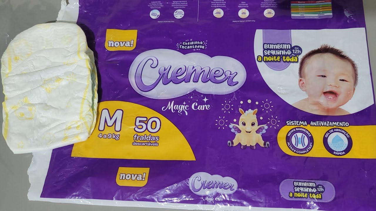 Fralda Cremer Magic care | Tamanho M | Resenha completa