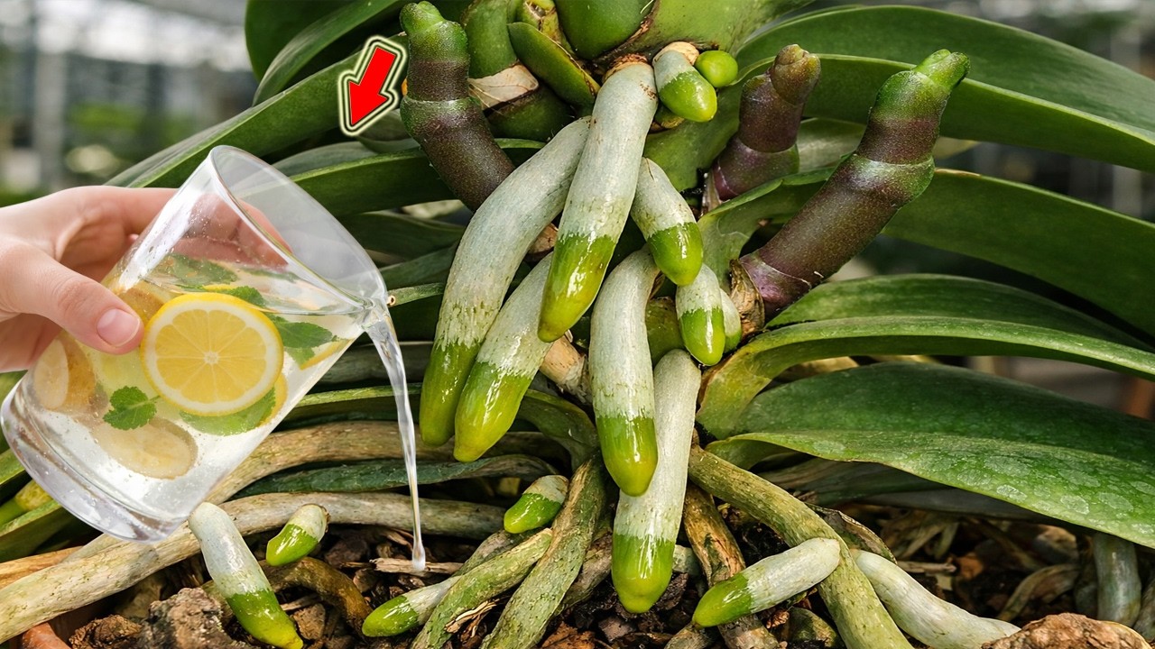 Я налила чашку! Безцветковая орхидея расцвела как сумасшедшая!