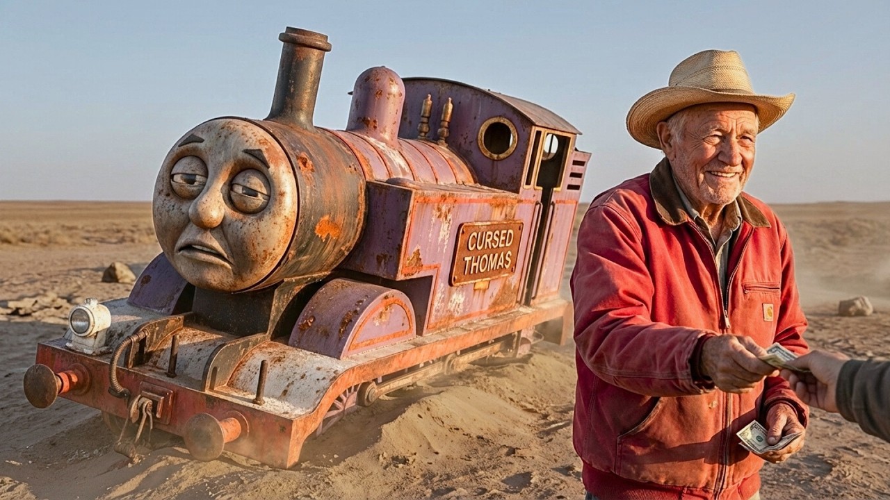 Car Restoration ASMR: Full Rebuild of Cursed Thomas Train Buried in Desert Sand Into Mobile Home