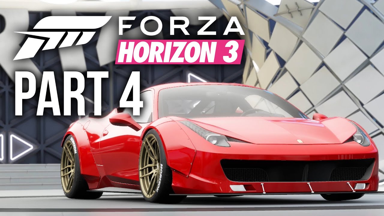 Forza Horizon 3 Gameplay Walkthrough Part 4 - LIBERTY WALK FERRARI 458 (Full Game)