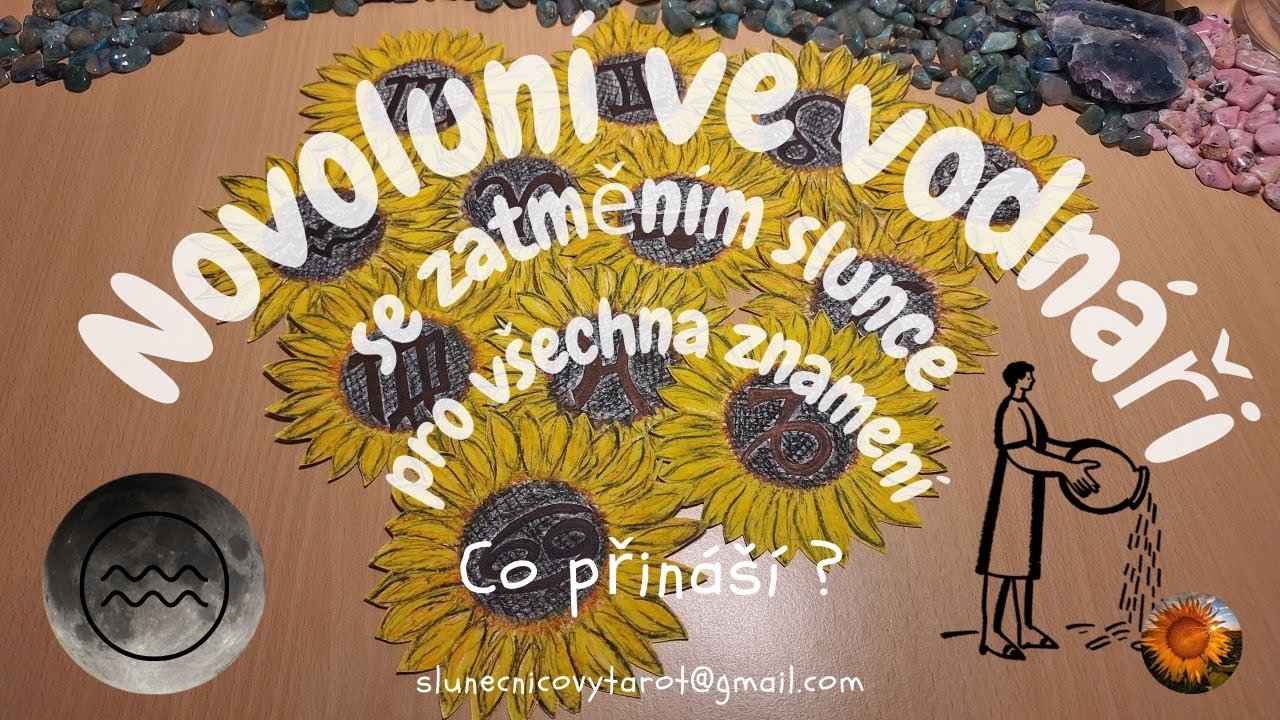 🌻Novoluní ve vodnáři se zatměním slunce 17.2 - energie pro všechna znamení zvěrokruhu ♈♉♊♋♌♍♎♏♐♑♒♓🌻