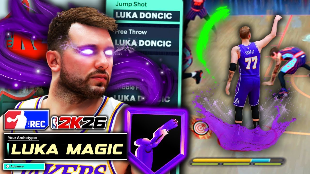 Playing Like Luka Magic in Random Rec on *Realistic* 6'7 Luka Doncic Build in NBA 2K26