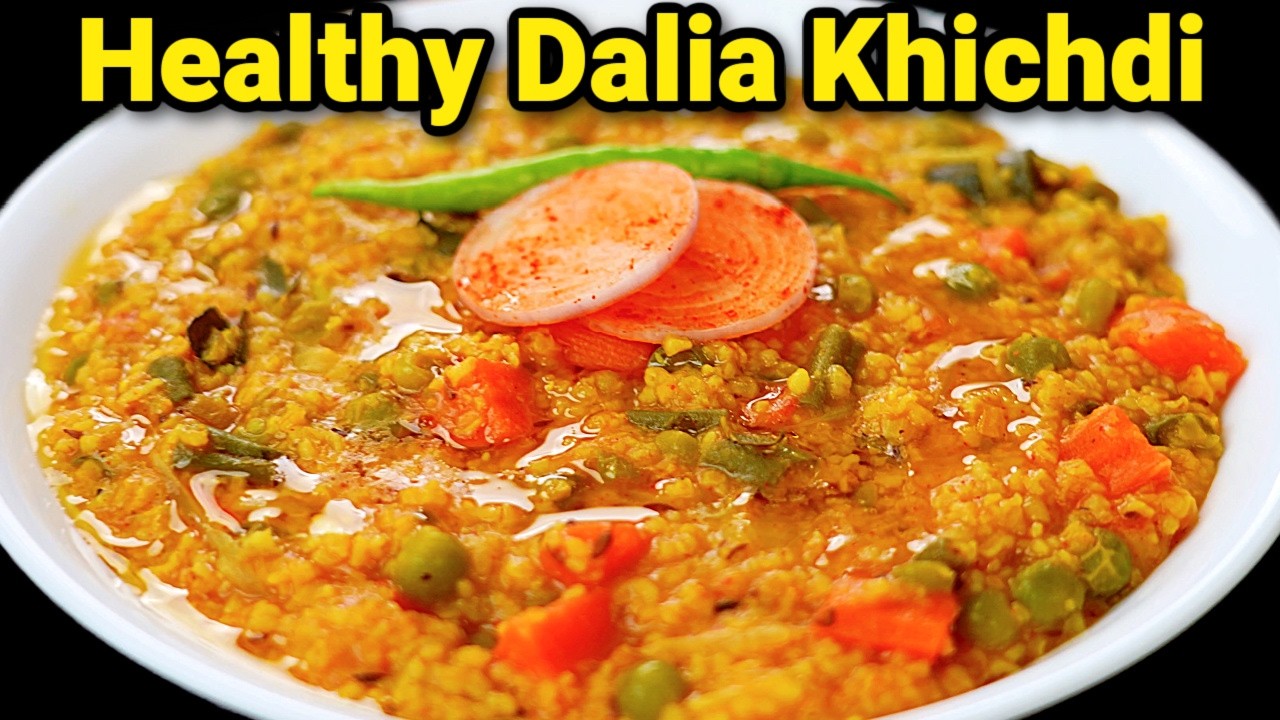 हेल्दी दलिया खिचड़ी कुकर में परफेक्ट माप के साथ  | Dalia Khichdi recipe | Dalia Recipe Kabitaskitchen
