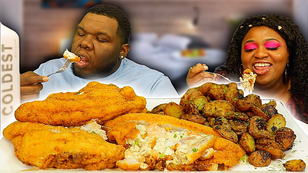 Q&A W/ THE CANNONS! YOUR QUESTIONS ANSWERED!! FT. BOMB AHH STUFFED CATFISH!! | MUKBANG + RECIPE