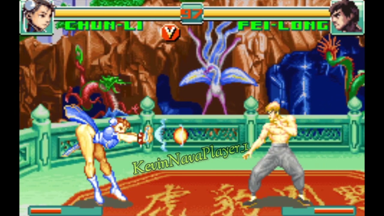 SuperStreetFighter2TurboRevival) GBA Modo Arcade ChunLi VS Fei-Long nivel experto del CPU