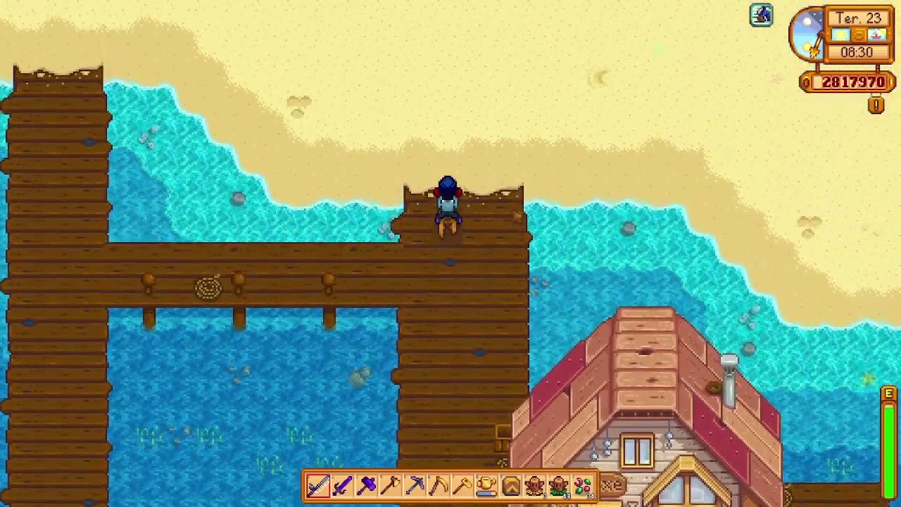 Quando perde a peneira de Cobre , onde encontar de volta Stardew Valley