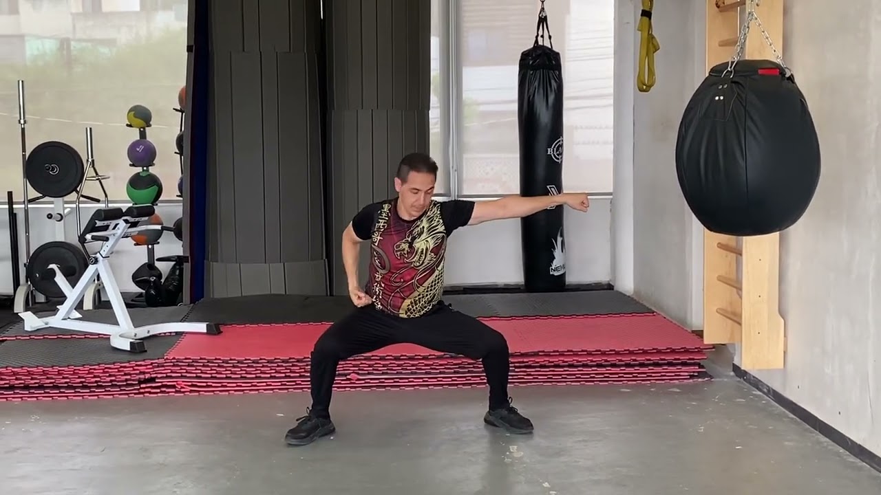Ejercicios básicos de Wushu Kung Fu, posiciones de arco y caballo