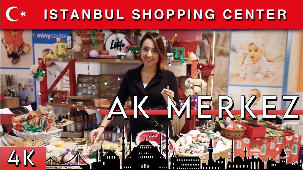 🇹🇷 Istanbul AVM | AK Merkez shopping center walking tour | December 2022 | 4K HD&bull;60 fps