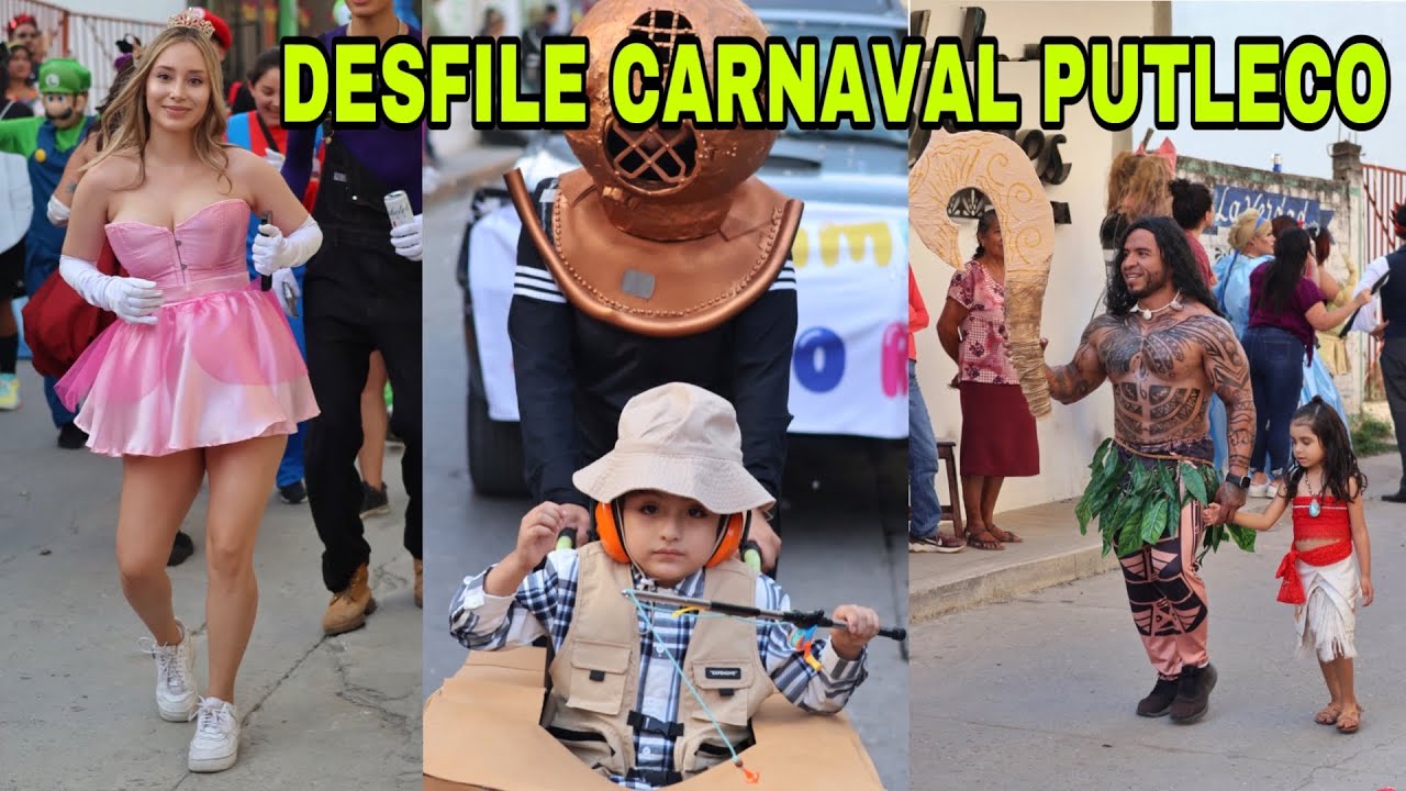 DESFILE del Carnaval Putleco 2025 en Putla Oaxaca