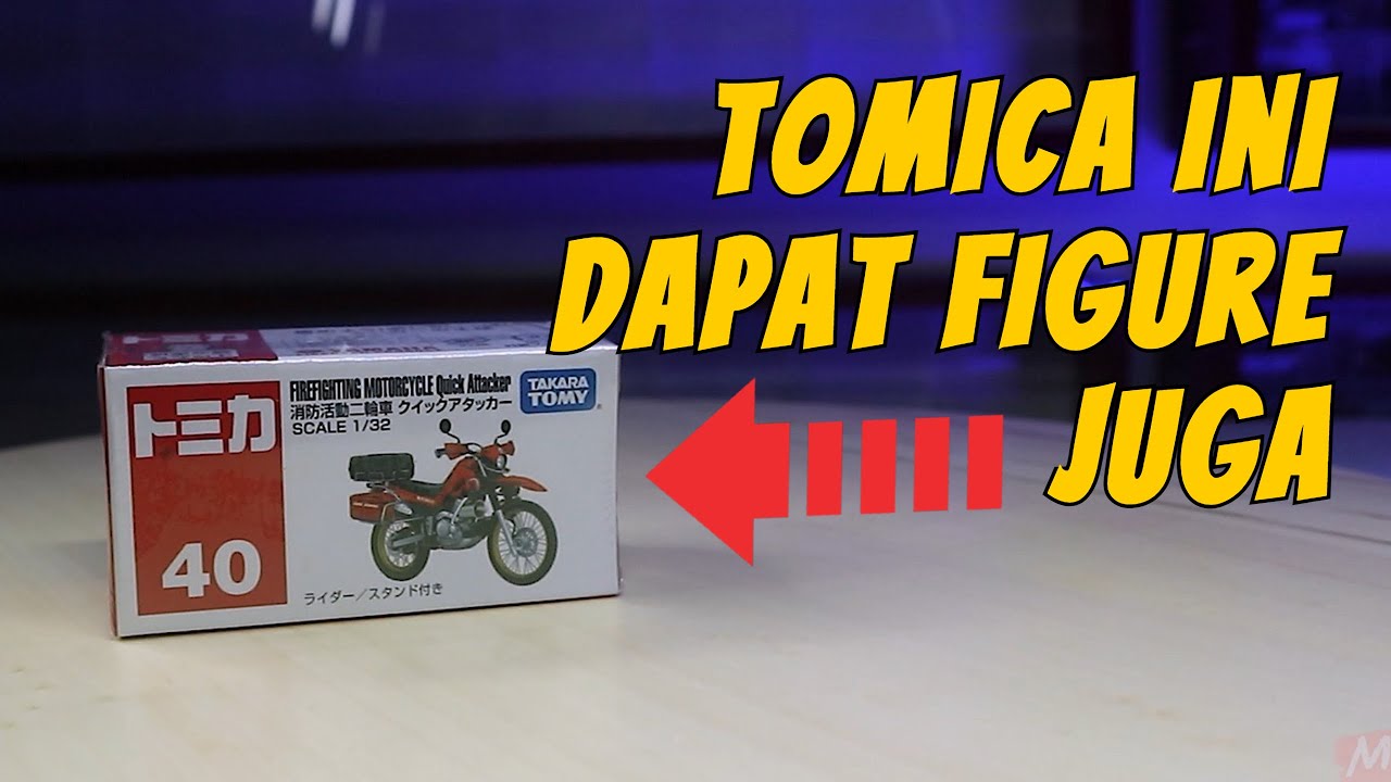 DAPAT FIGURE, MOTORNYA BESAR BANGET, TOMICA YAMAHA FIREFIGHTING MOTORCYCLE QUICK ATTACKER