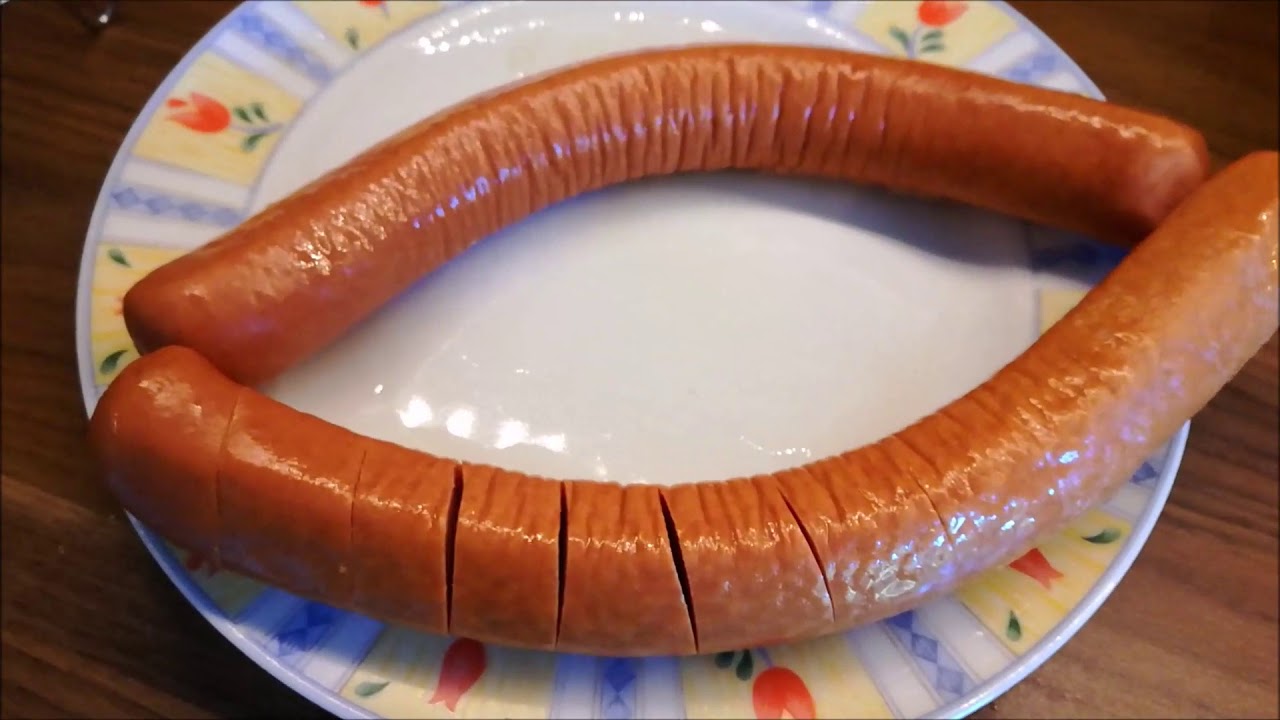 Currywurst aus der Heissluftfriteuse