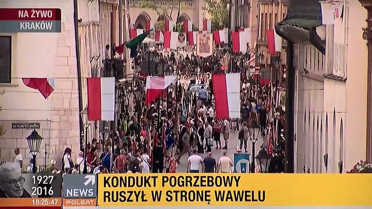 Kardynał Franciszek Macharski - Kondukt Pogrzebowy na Wawel - Relacja Polsat News