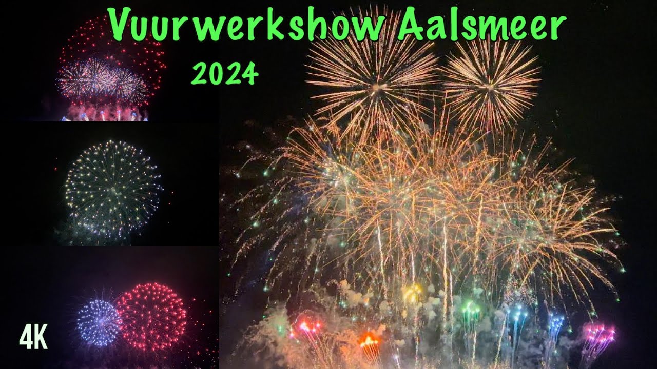Vuurwerkshow Aalsmeer vuur en licht op het water 2024