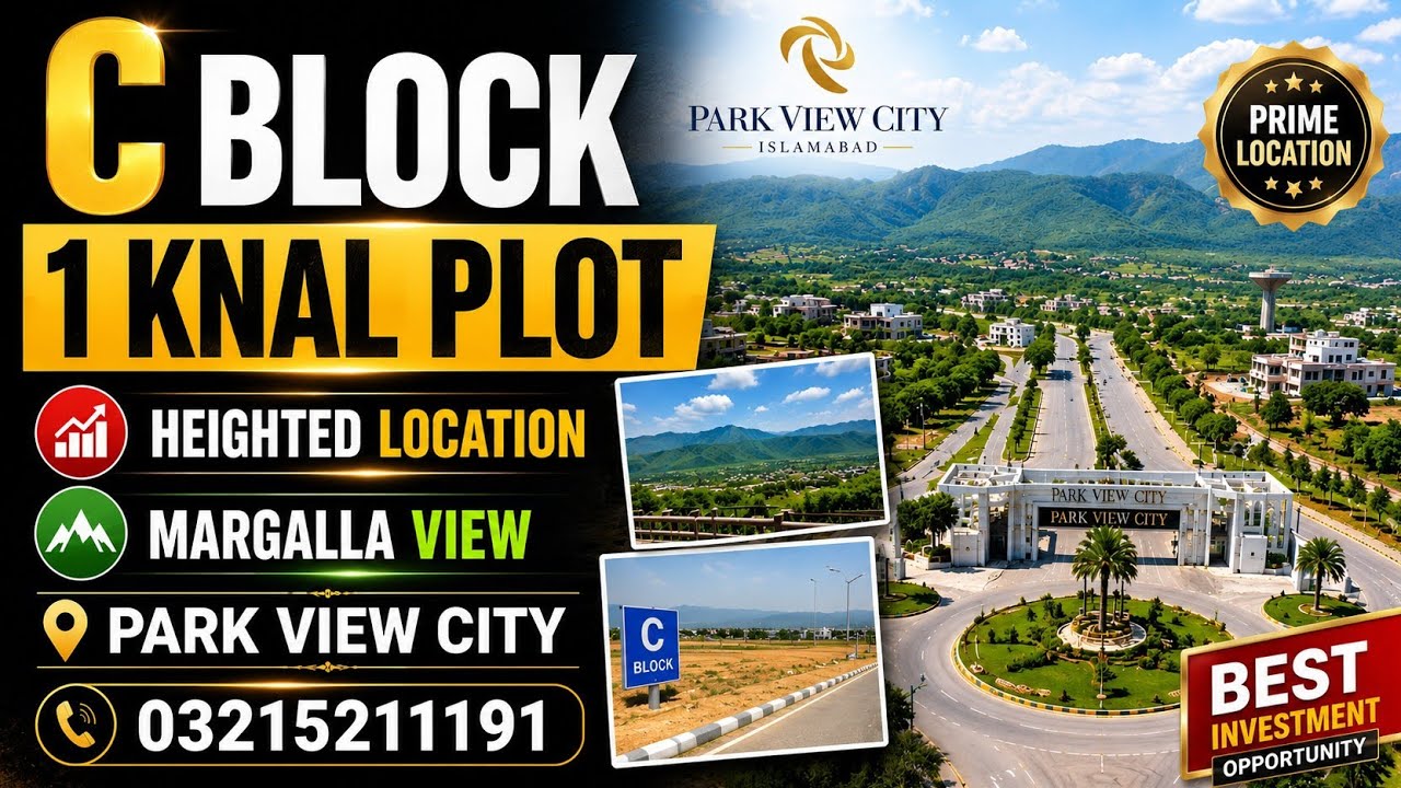 Park view city islamabad cda approved society C block 1 knal plot 