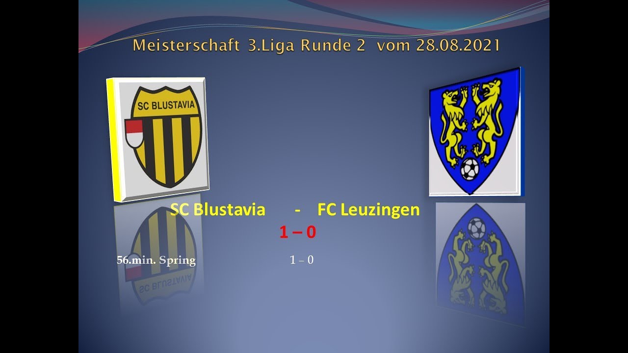 1.Mannschaft Meisterschaft 3.Liga SC Blustavia - FC Leuzingen
