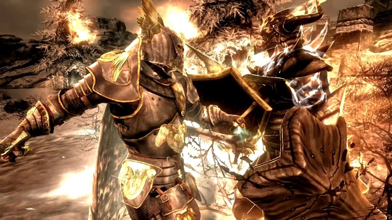 Skyrim Battles - The Dovahkiin vs The Champion of Cyrodiil [Reloaded][Legendary Settings]
