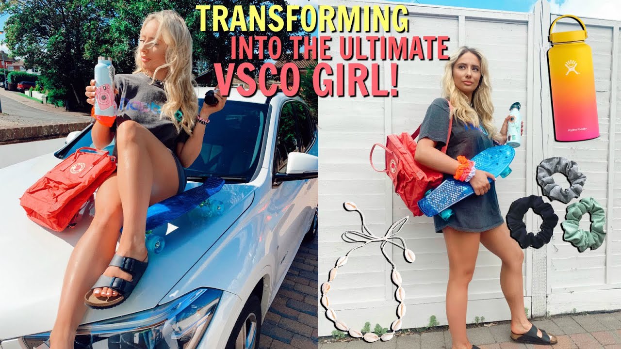 Transforming myself into the ULTIMATE VSCO GIRL!!😱 | Saffron Barker