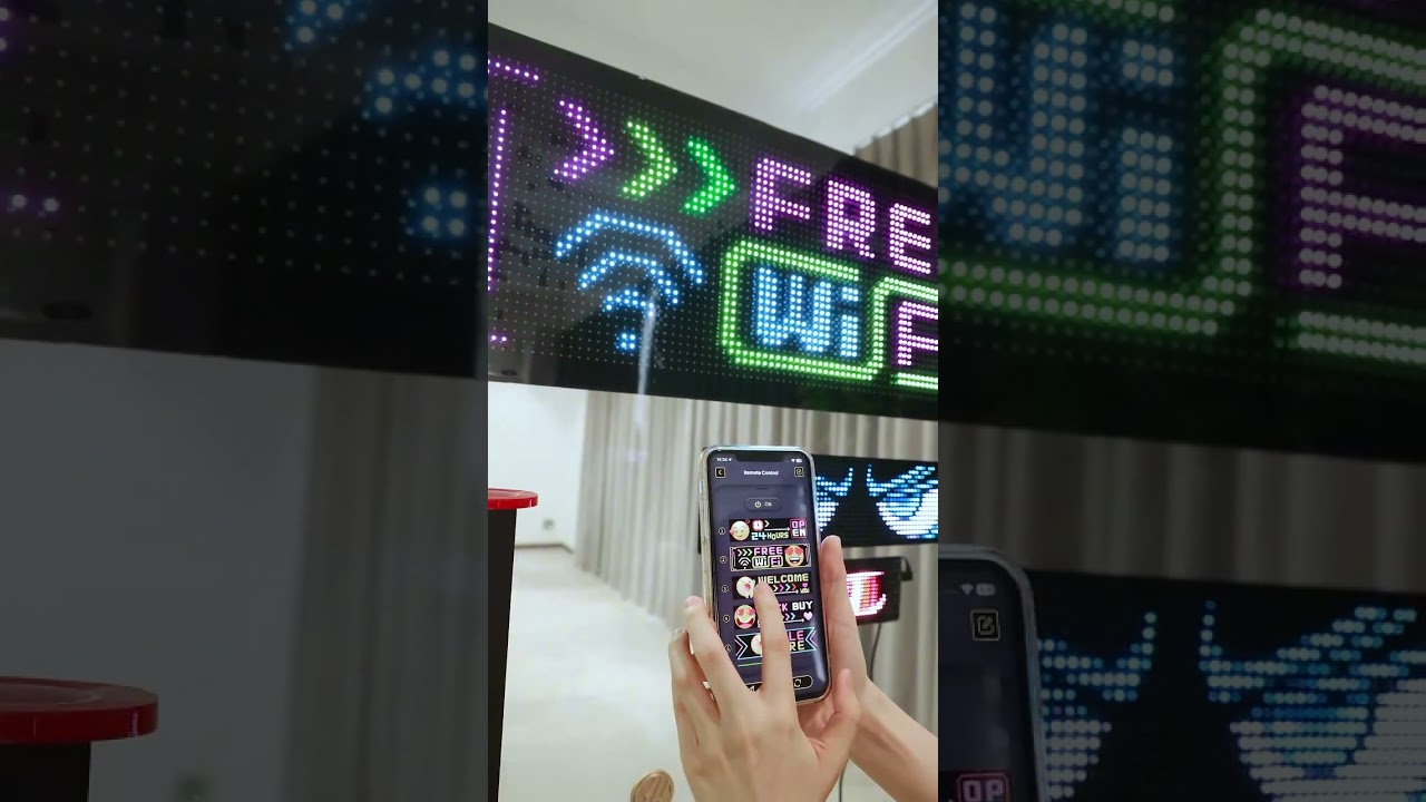 Flexible LED Signboard App control LED Sign Display Smart LED Screen Car led matrix panel