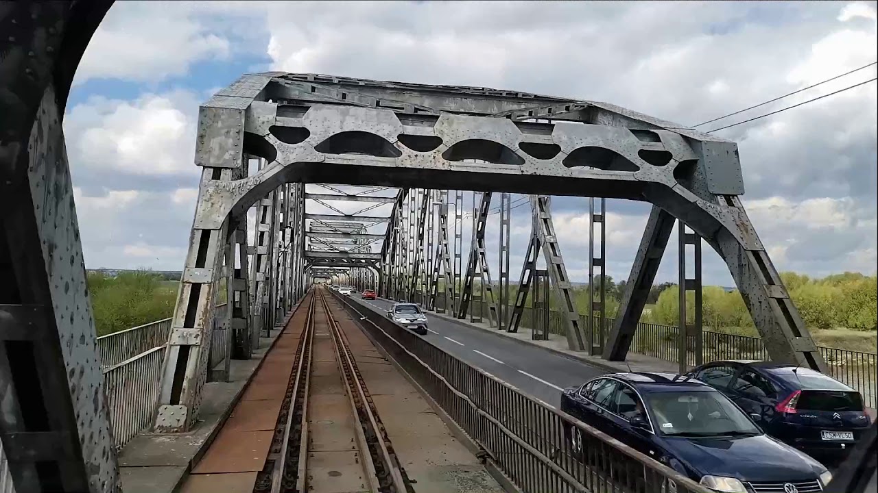[CabView]  Most drogowo-kolejowy w Grudziądzu (linia 208)