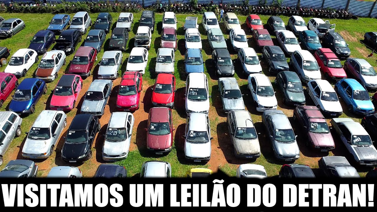 VISITAMOS UM PÁTIO DE LEILÃO! VEÍCULOS A PARTIR DE R$300,00