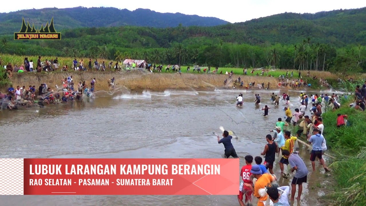 BANYAK IKAN NYA, JALA IKAN DI LUBUK LARANGAN KAMPUNG BERANGIN, JELAJAH NAGARI 