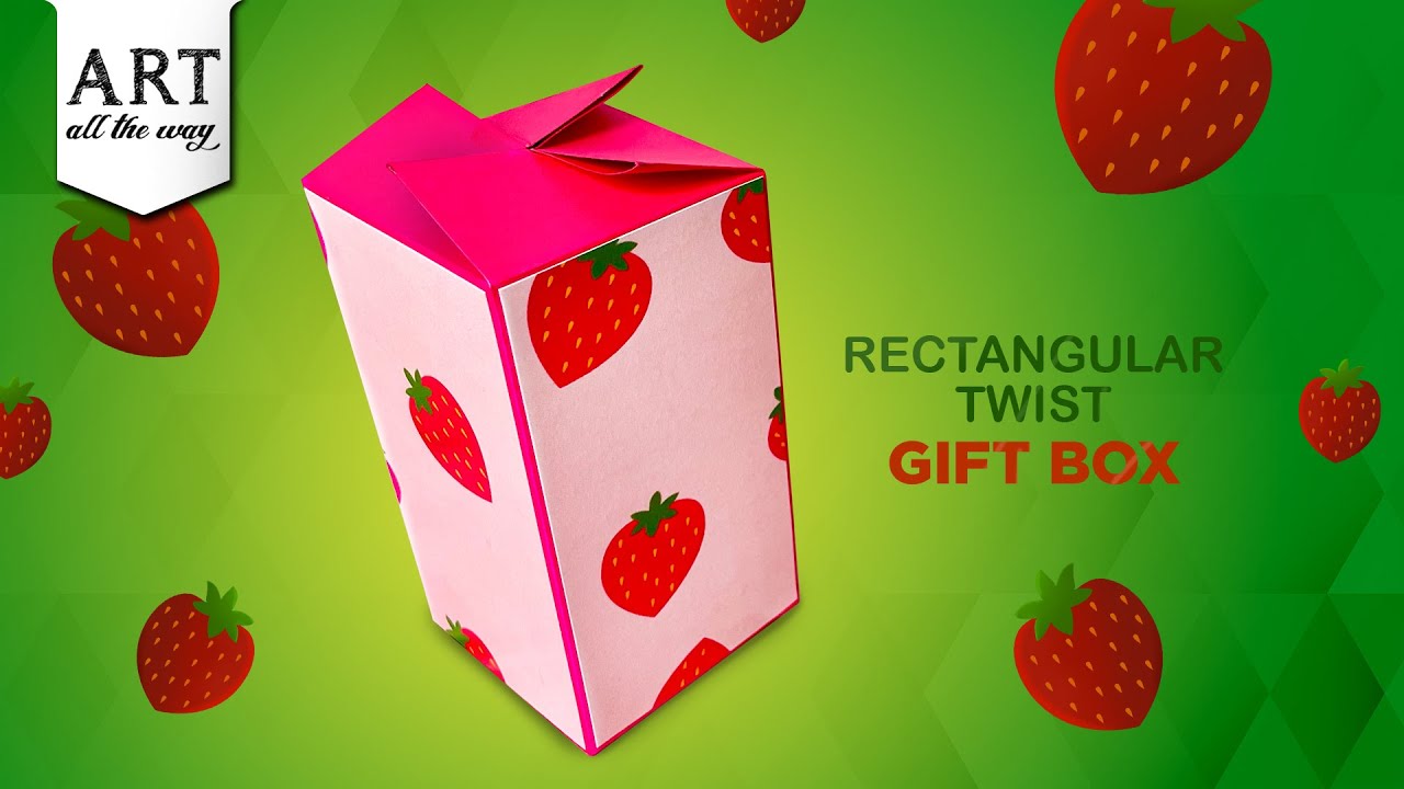 DIY Twist Close Gift Box | No Glue Origami Paper Box | Easy Craft Idea