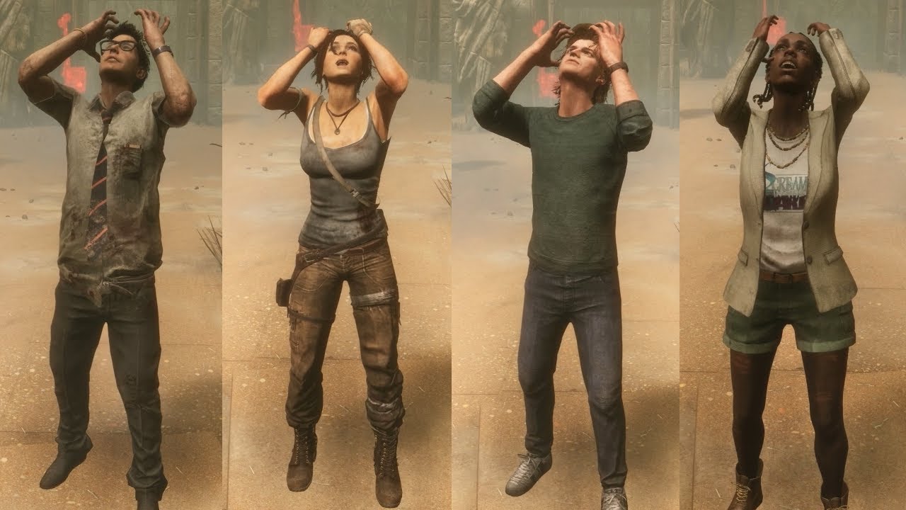 Dead By Daylight - All Survivor Scream Animations
