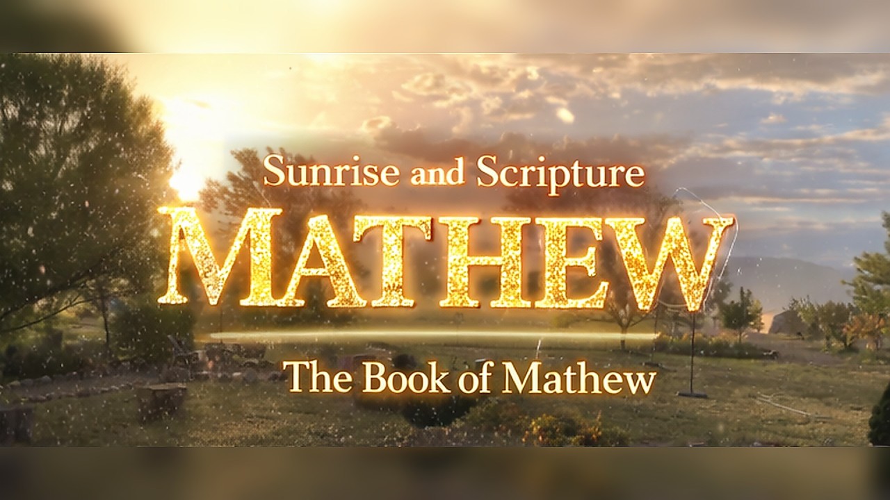 The Book of MATHEW in its entirety. (Over 3 HOURS) Relaxing bible reading. Sunrise and Scripture.