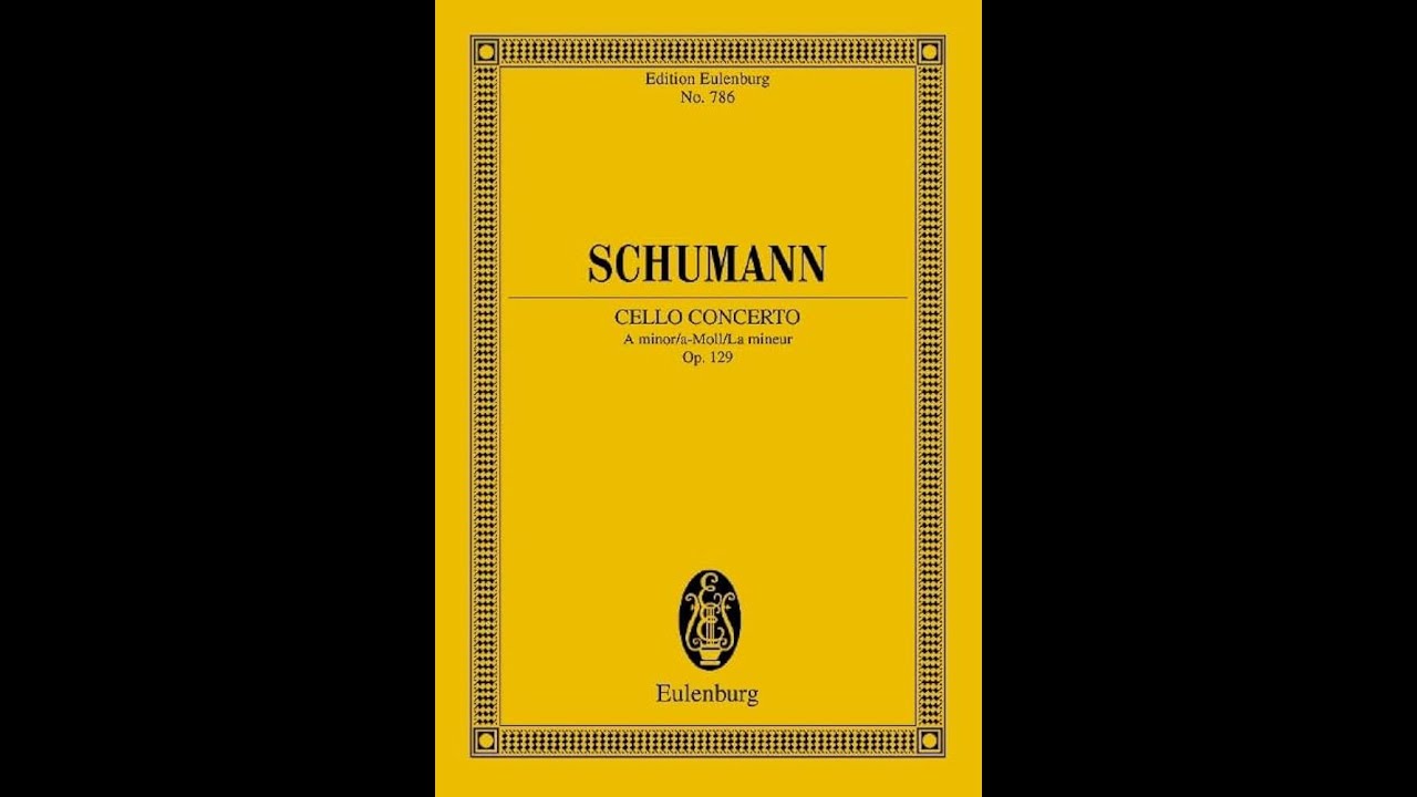Schumann:   Cello Concerto in A minor op. 129  -  Gaspar Cassado; Jonel Perlea; Bamberg Orchestra