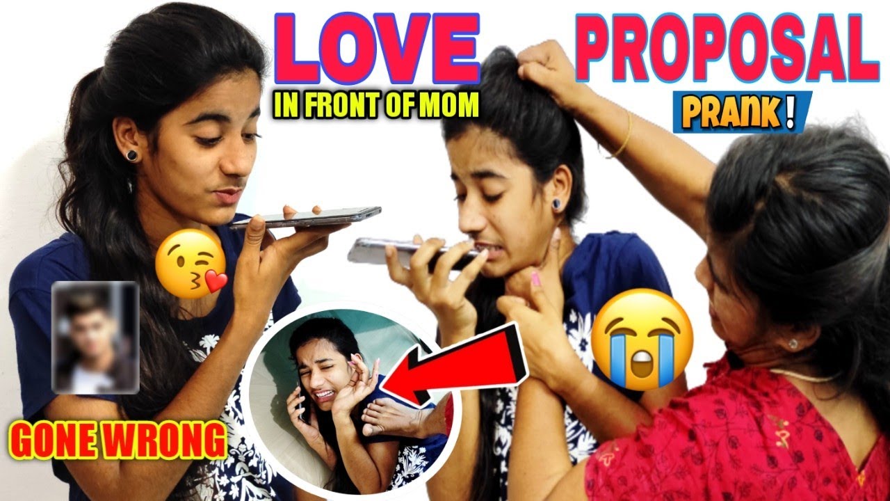 Love Proposal Prank Gone Extremely Wrong | In front of Mom| Issue Faced | Tamil Prank | Prank videos
