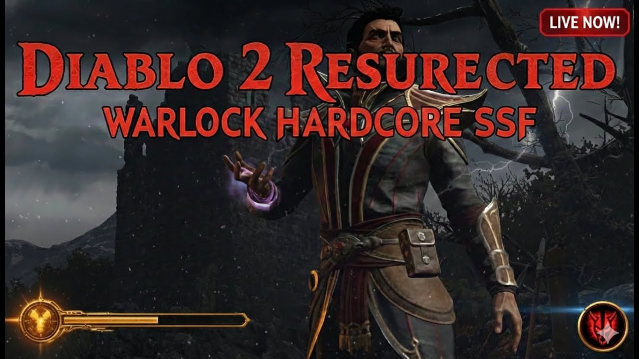 D2R: SSF HC Warlock HELL MF and Leveling!