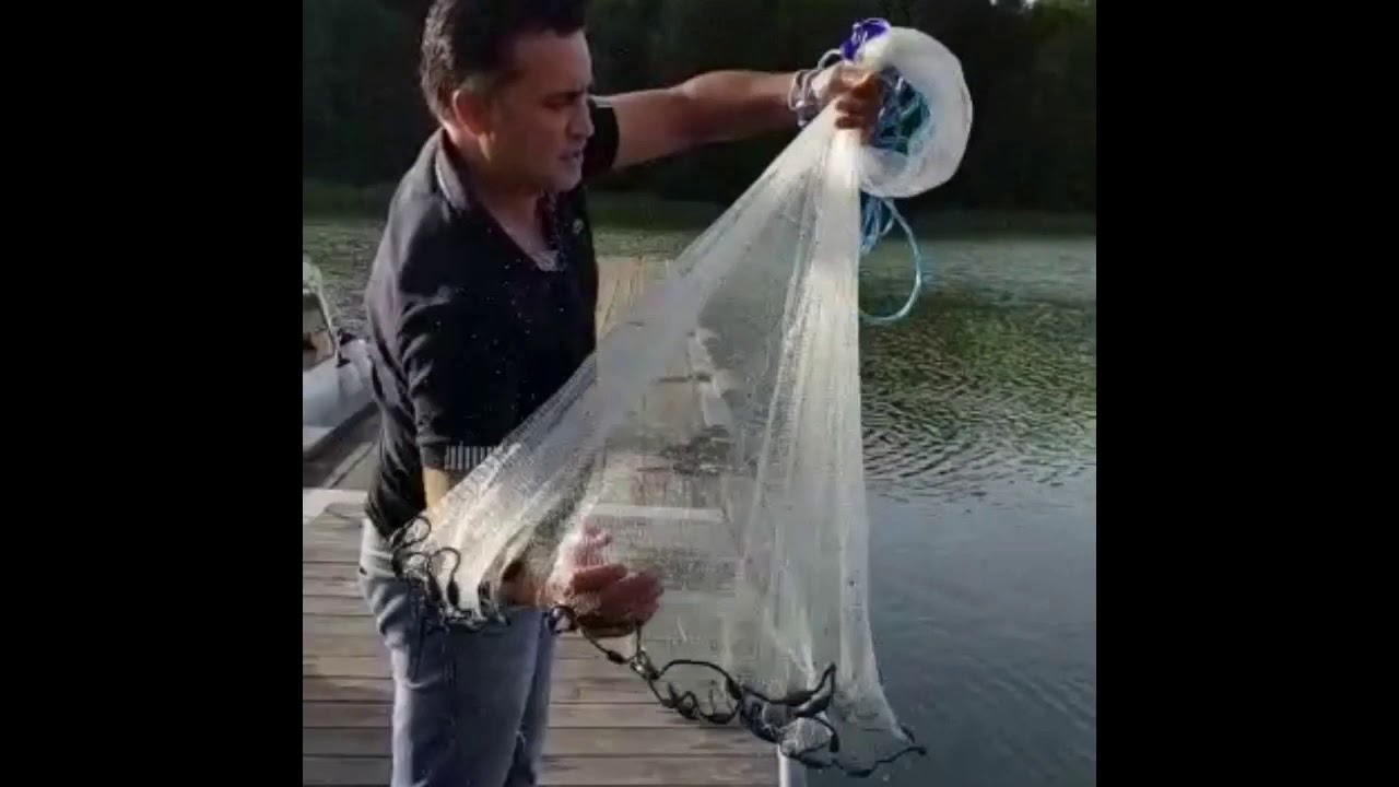Serpme nasıl atılır. How to throw a castnet. Kastn&auml;t