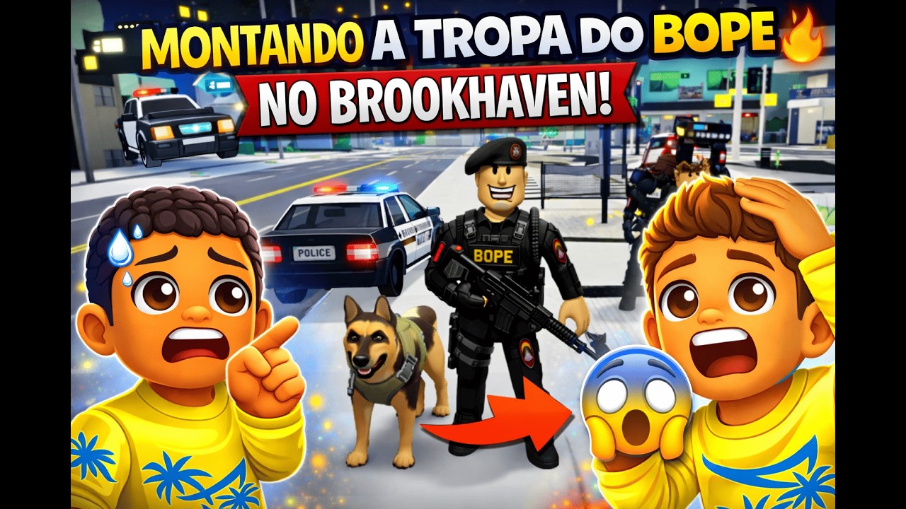 🚨 CRIAMOS UMA EQUIPE DO BOPE NO BROOKHAVEN!