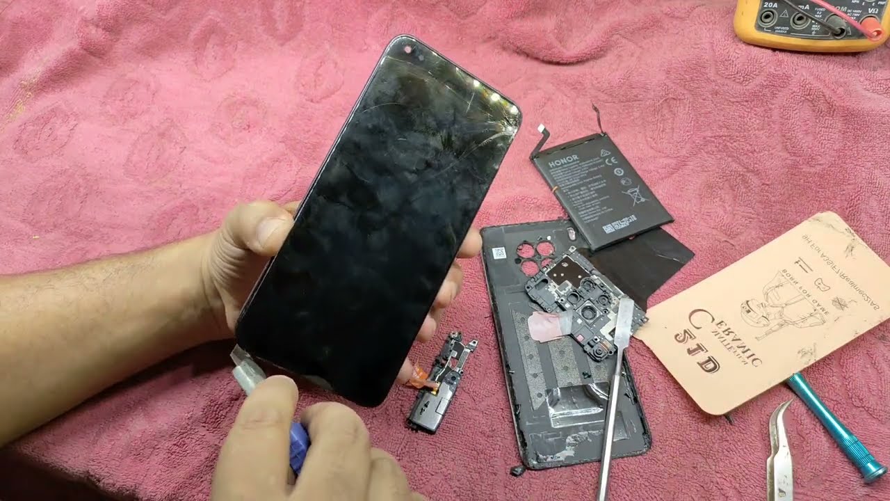 طريقة استبدال شاشة موبايل HONOR 50 Lite .. الفيديو بدون مونتاج للتعليم