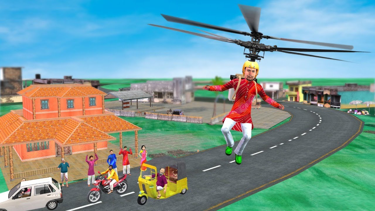 जादुई पंखा उड़ने वाला आदमी Magical Fan Flying Man Must Watch New Comedy Video
