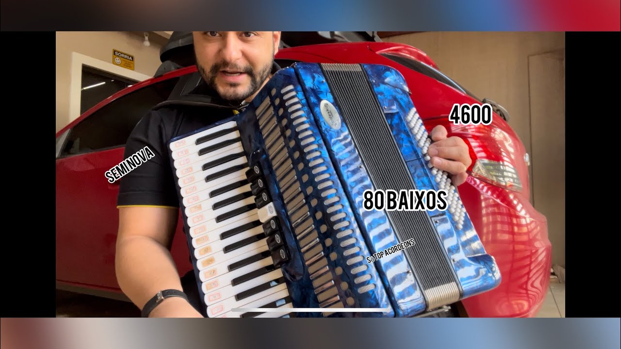 (Vendido) Acordeon Todeskini 80 baixos