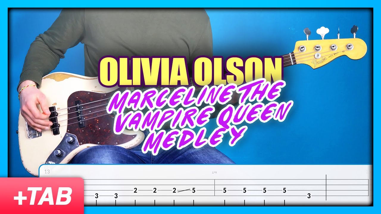 Olivia Olson - Marceline The Vampire Queen Medley | Bass Cover with Play Along Tabs