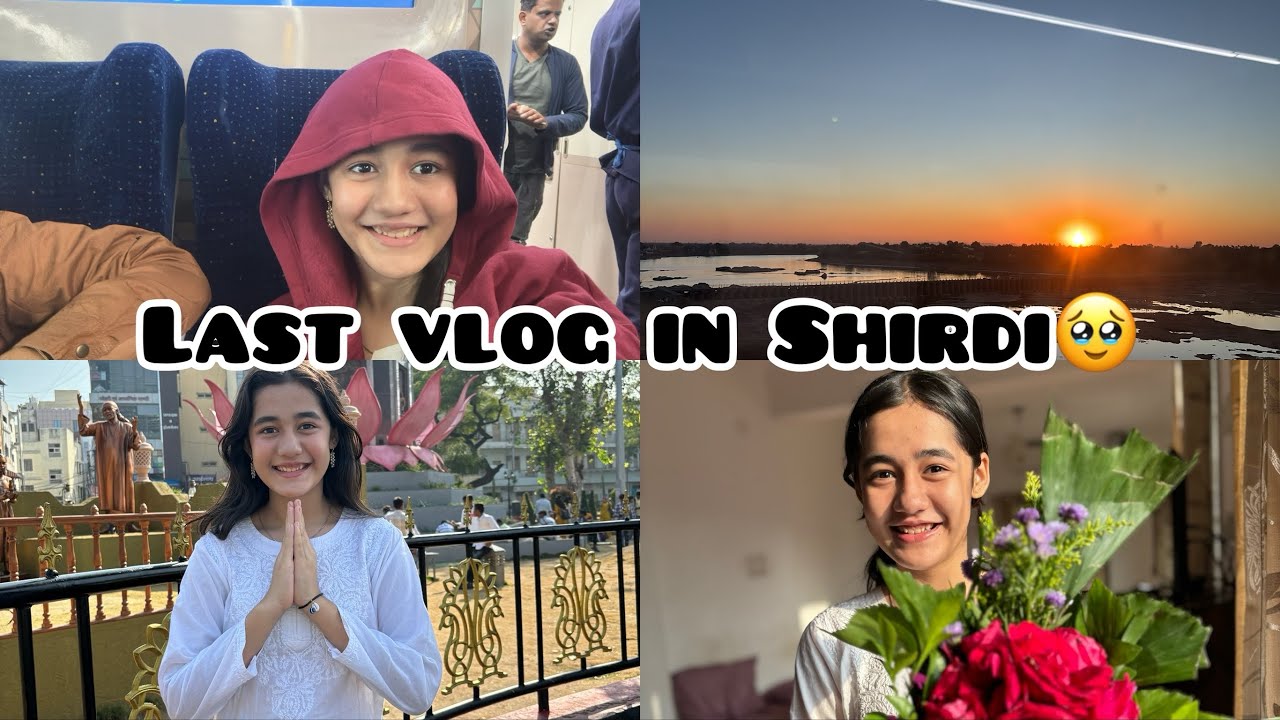 Shirdi to Mumbai in vande Bharat 🥹|| Day 65/100 vlog || Aakritisharmavlogs
