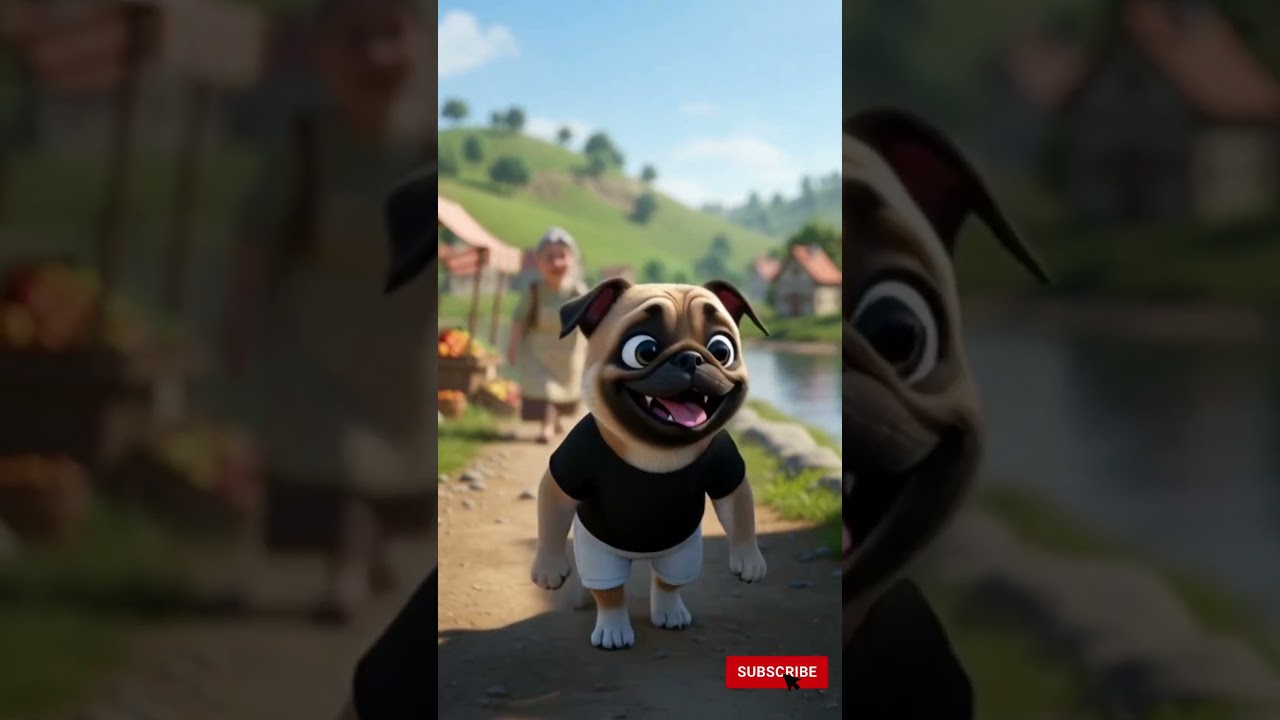 Pug dog acts as secret messenger. 