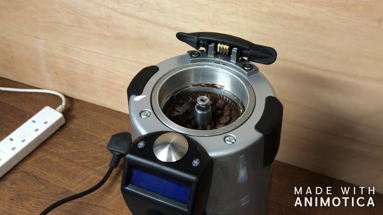 Advance re set of a on-demand coffee grinder