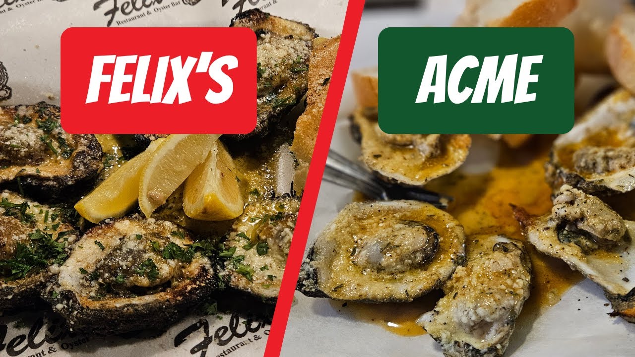 Felix’s vs. Acme – The Ultimate Chargrilled Oyster Showdown in New Orleans! 🦪🔥