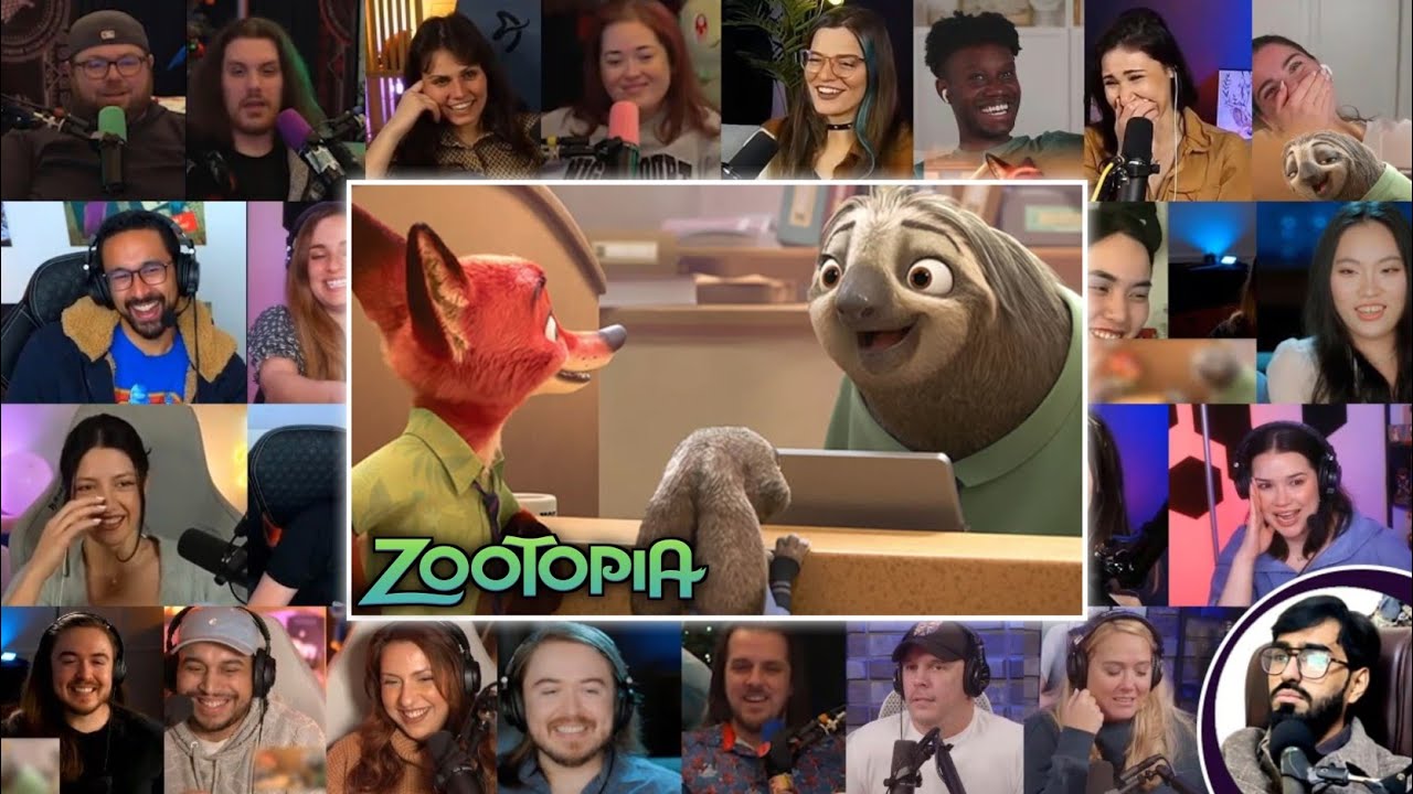 Zootopia Sloth Scene Reaction Mashup | Funniest Movie Scene Ever!