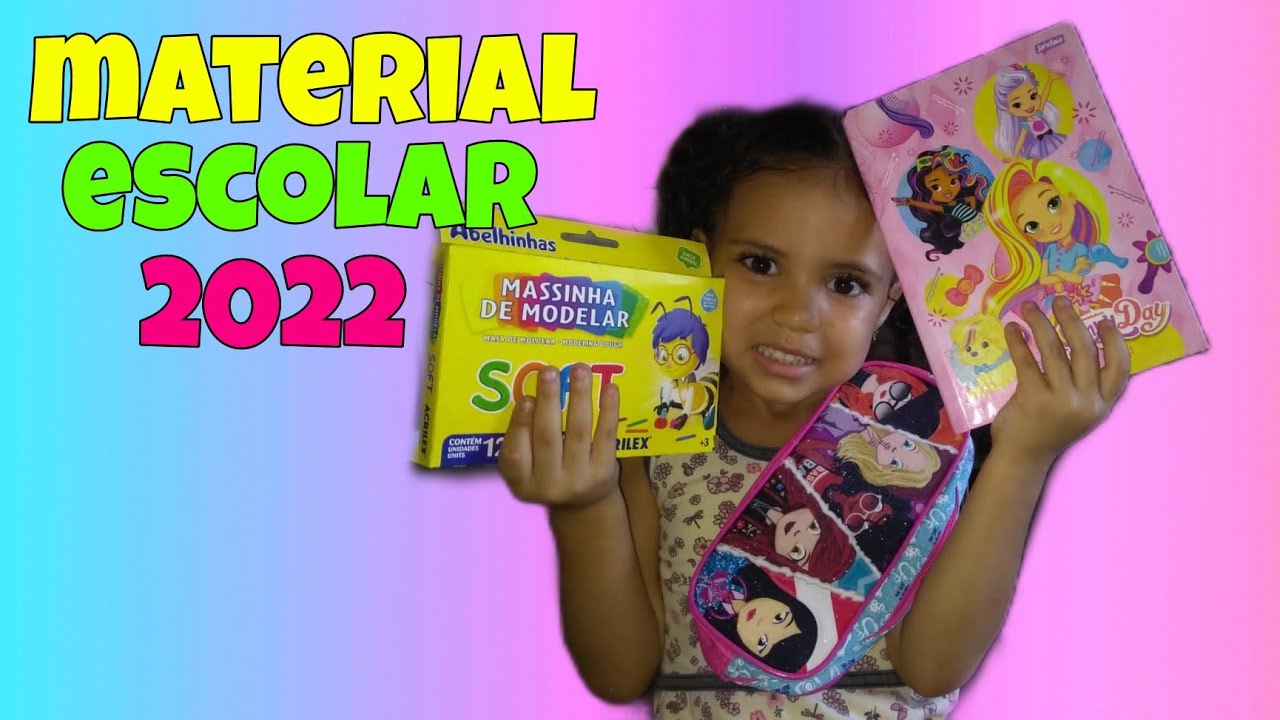 MEU MATERIAL ESCOLAR 2022 | PR&Eacute; 1 | Aysha Dias