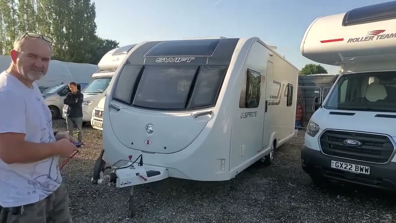 2020 Swift Sprite E4B Remote control motor mover Powrtouch Evolution demo by Strafford Motorhomes