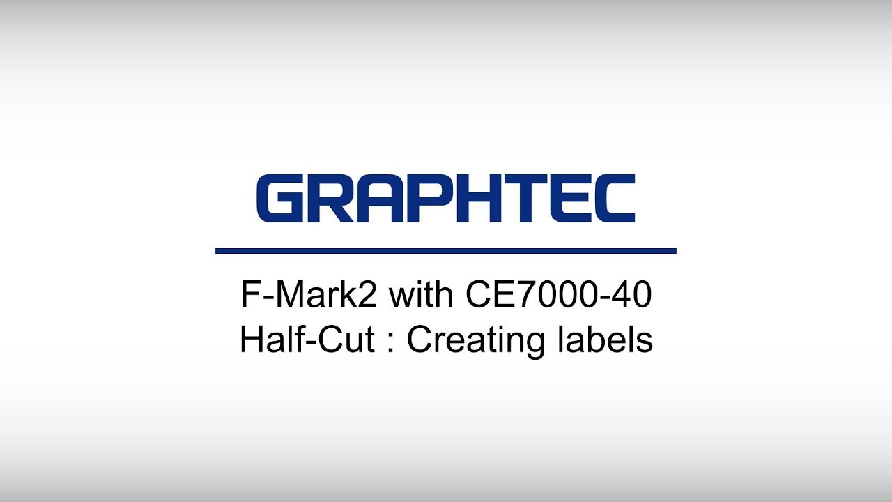[F-Mark2 with CE7000-40] Half-Cut : Creating labels