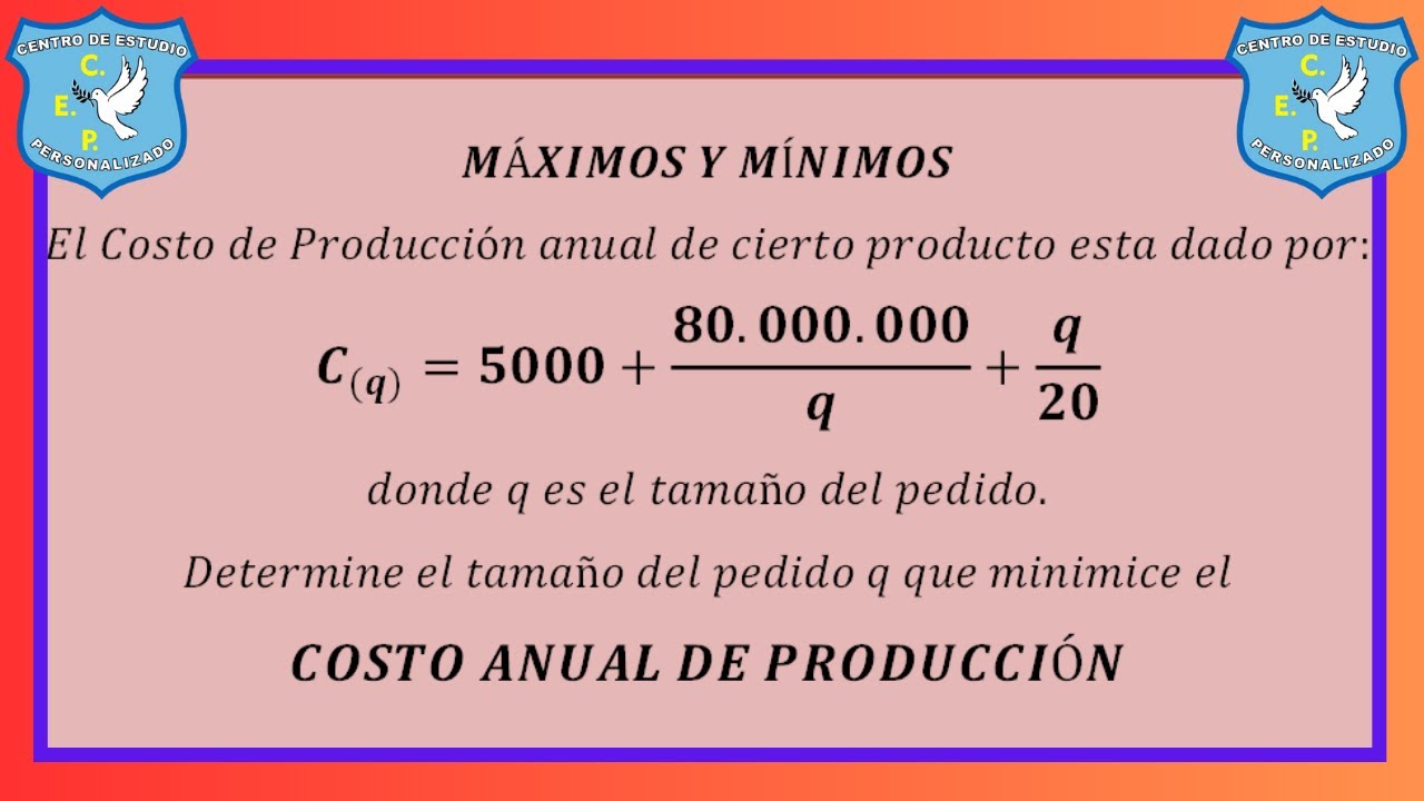 maximos y minimos