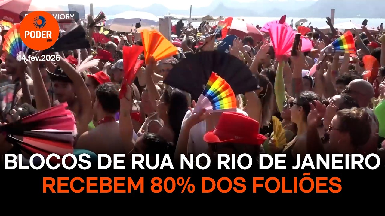Blocos de rua no Rio de Janeiro recebem 80% dos foliões
